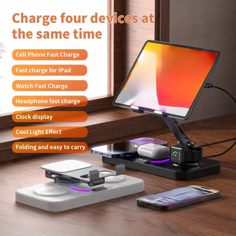 You are currently viewing Wireless TOCOME 6-in-1 Charging Station: The Ultimate Charging Solution for Your Devices
