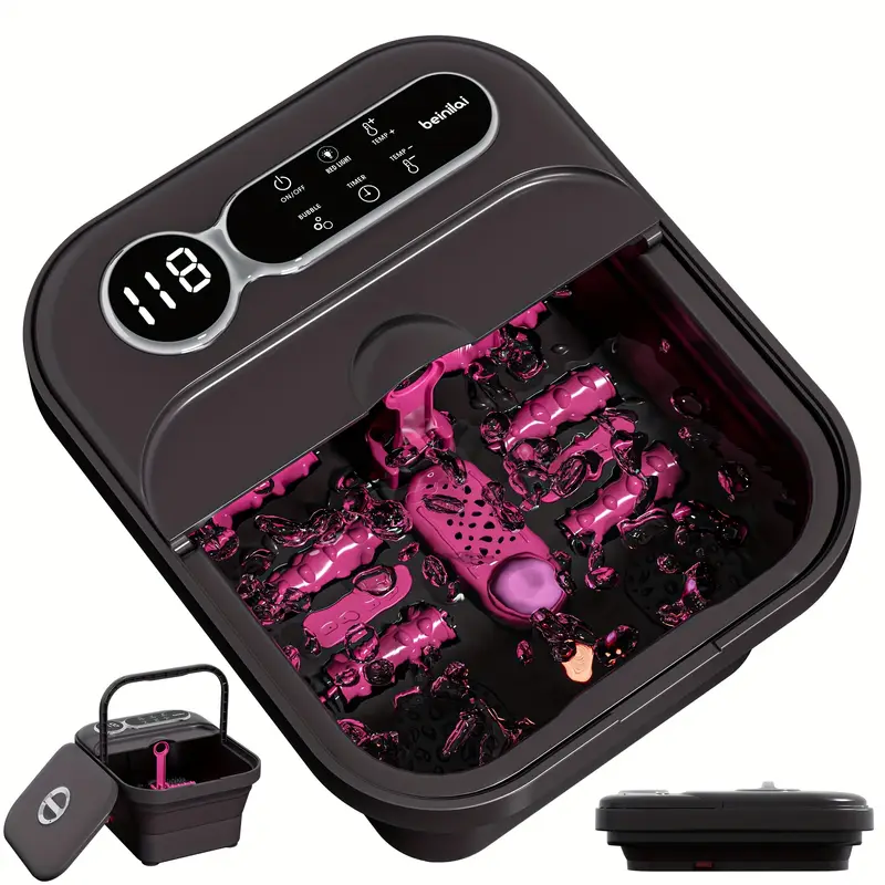 Read more about the article Heat Massage Collapsible Foot Spa Bath with Temperature Control, Timer, Bubble, and Foot Pedicure Kit: The Ultimate At-Home Pedicure Experience